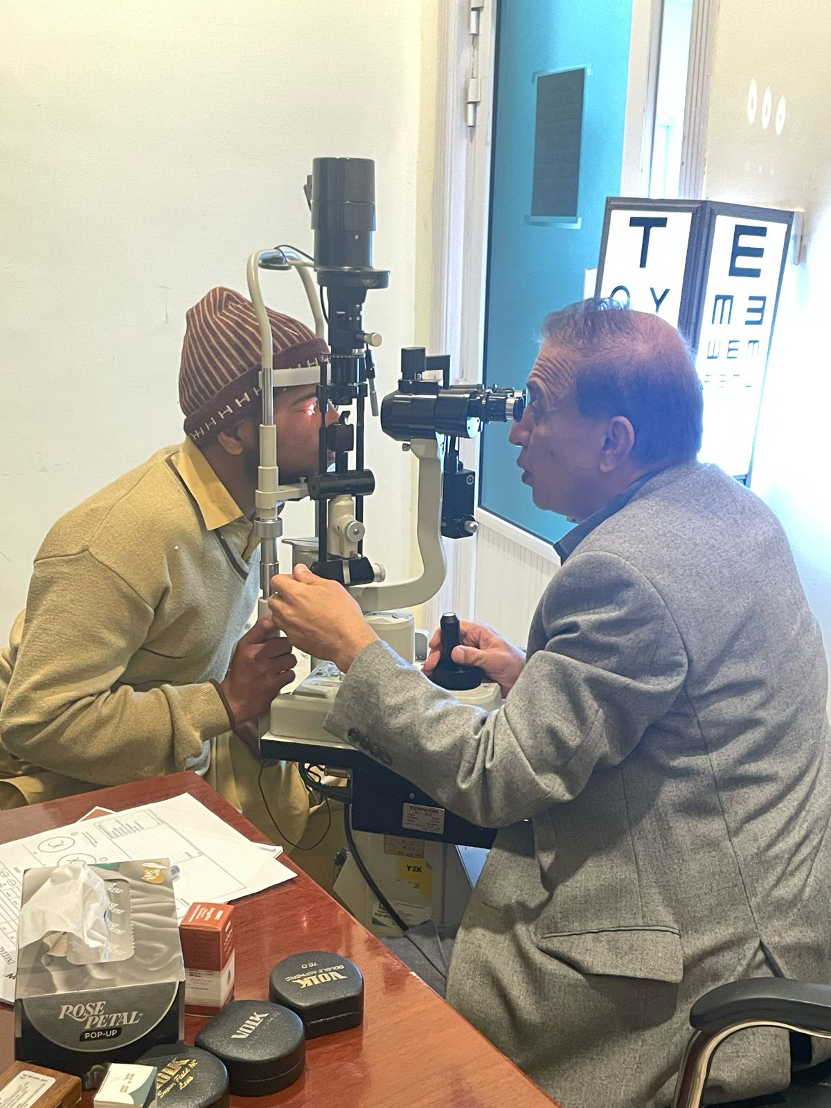 Ophthalmology equipment and eye examination at WASIL